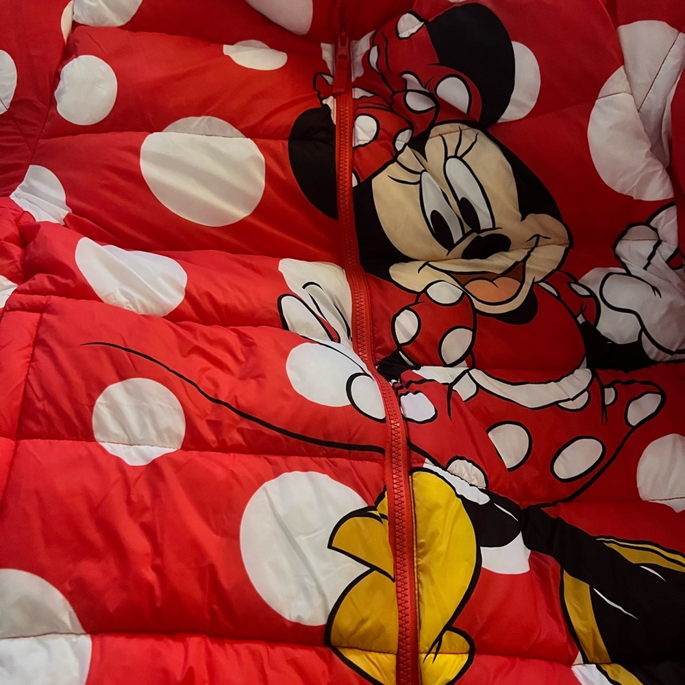 Disney Red Minnie Mouse Puffer Jacket
